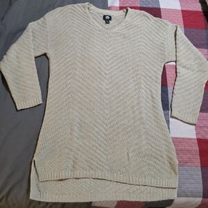 Roots Beige V-Neck Sweater